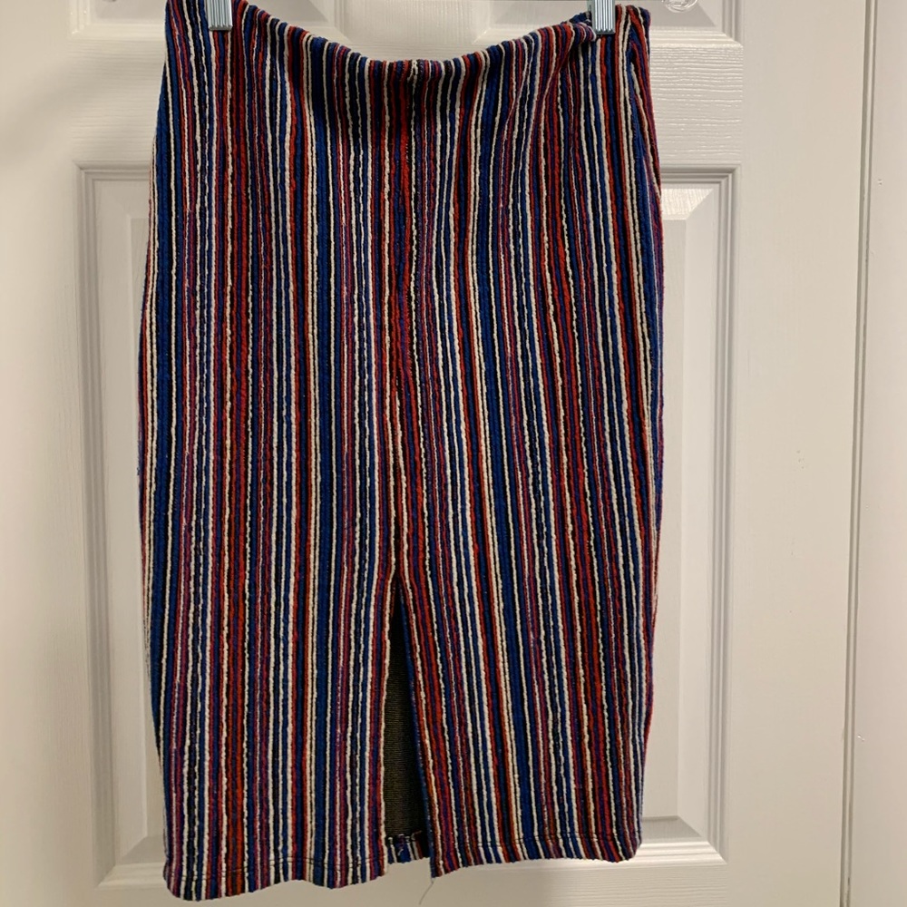 Stretchy pencil skirt! Patriotic colors